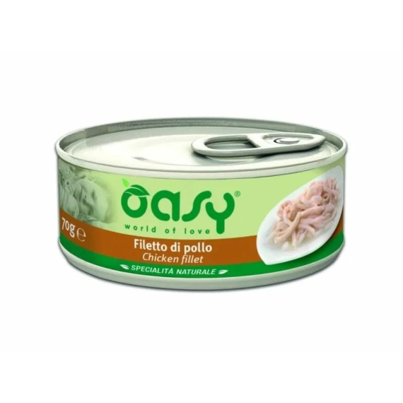 Oasy Cat Konzerv Natural Chicken 70g – konzerves macskaeledel