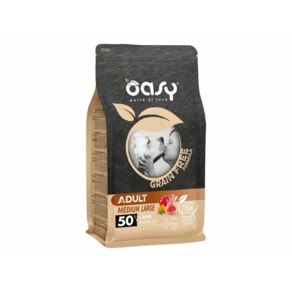 Oasy Dog GF Adult Medium/Large Lamb 12kg – száraz kutyatáp
