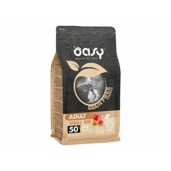Oasy Dog GF Adult Small/Mini Lamb 2,5kg – száraz kutyatáp