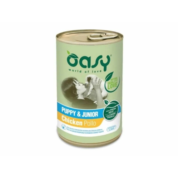 Oasy Dog Lifestage Puppy paté 400g – konzerves kutyaeledel