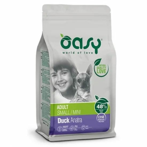 Oasy Dog OAP Adult Small/Mini Duck 800g – száraz kutyatáp