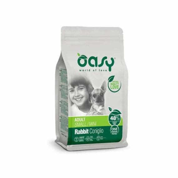 Oasy Dog OAP Adult Small/Mini Rabbit 800g – száraz kutyatáp