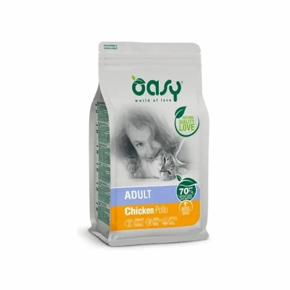 Oasy Lifestage Cat Adult Chicken 300g – száraz macskatáp