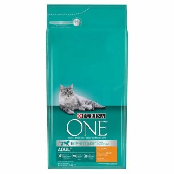 ONE Száraz Macska Csirke+Búza 6kg – száraz macskatáp