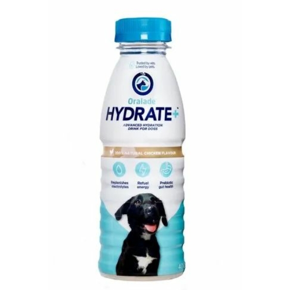 Oralade Hydrate+ kutyáknak 400ml – táplálékkiegészítő kutyáknak