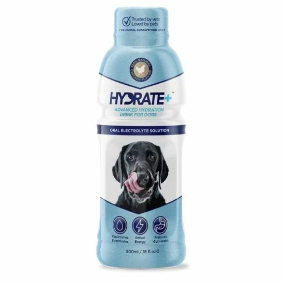 Oralade Hydrate+ kutyáknak 500 ml – táplálékkiegészítő kutyáknak
