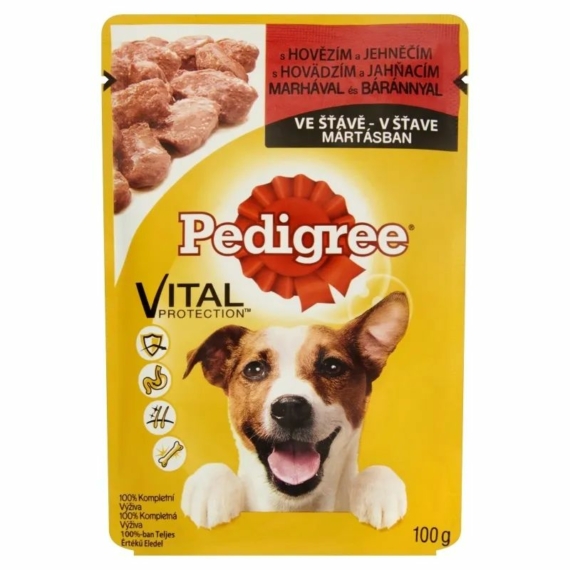 Pedigree Alutasakos Marha 100gr – konzerves kutyaeledel
