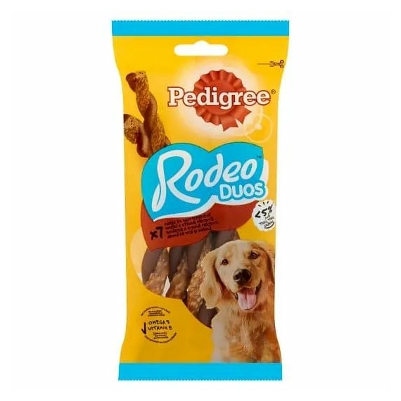Pedigree Rodeo Duo Marha+Sajt 123gr – jutalomfalat kutyáknak