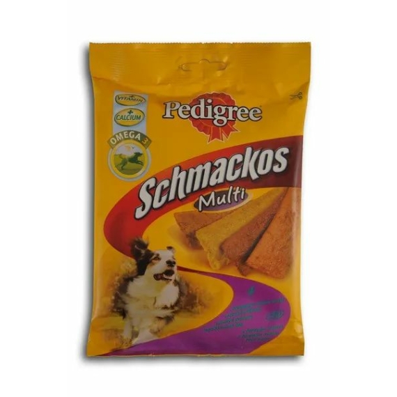 Pedigree Schmackos 4Féle Hússal 144g – jutalomfalat kutyáknak