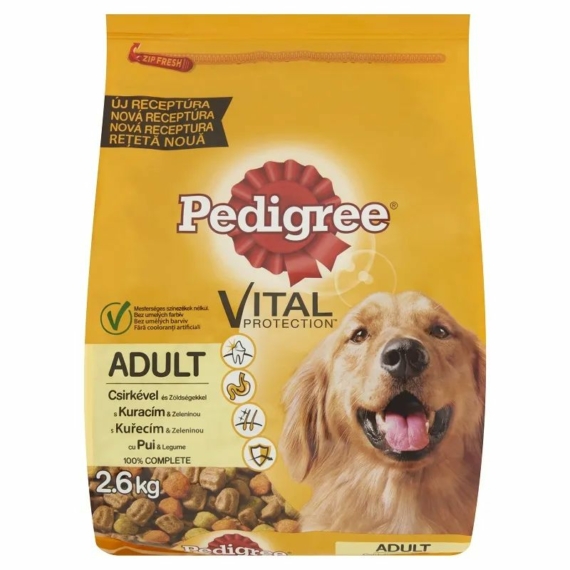 Pedigree száraz baromfizöldség 2,6kg – száraz kutyatáp