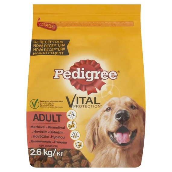 Pedigree száraz marhabaromfi medium 2,6kg – száraz kutyatáp