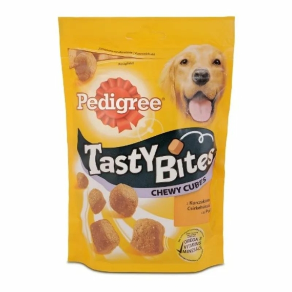 Pedigree Tasty Bites 130gr Chewy Cubes – jutalomfalat kutyáknak