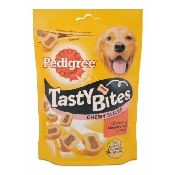 Pedigree Tasty Bites 155gr Chewy Slices – jutalomfalat kutyáknak