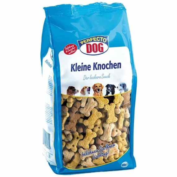 Perfecto Dog Jutalomfalat Keksz Kis Csontok 400g – jutalomfalat kutyáknak