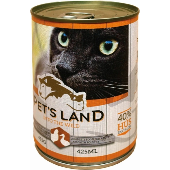 Pet s Land Cat Konzerv Baromfi 415g – konzerves macskaeledel