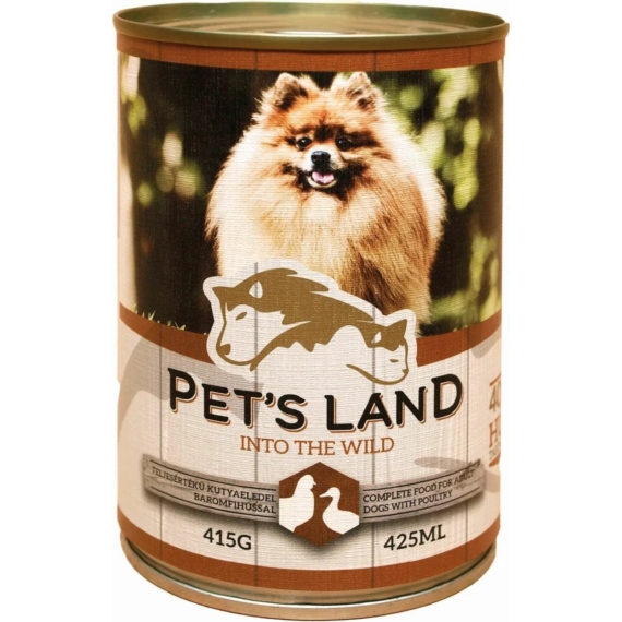 Pet s Land Dog Konzerv Baromfi 415g – konzerves kutyaeledel