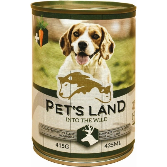 Pet s Land Dog Konzerv Vadashús répával 415g – konzerves kutyaeledel