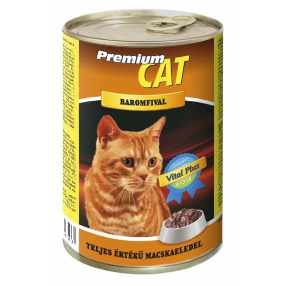 Prémium Cat Konzerv Szárnyas 415g – konzerves macskaeledel