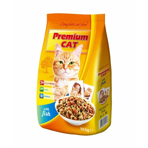 Prémium Cat Száraz Hal 10kg – száraz macskatáp