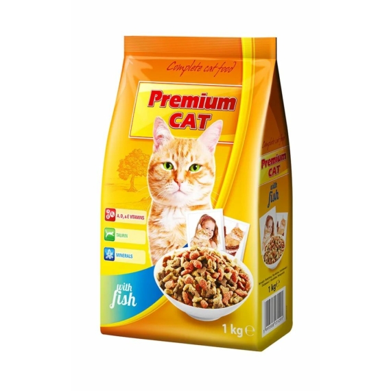 Prémium Cat Száraz Hal 1kg – száraz macskatáp
