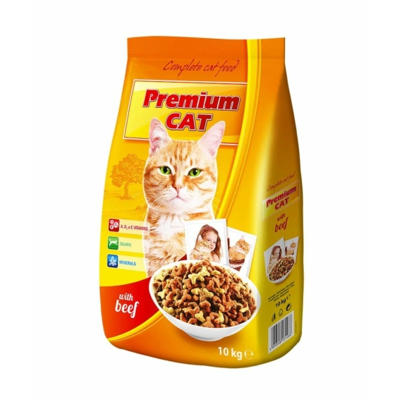 Prémium Cat Száraz Marha 10kg – száraz macskatáp