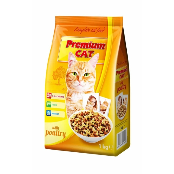 Prémium Cat Száraz Szárnyas 1kg – száraz macskatáp