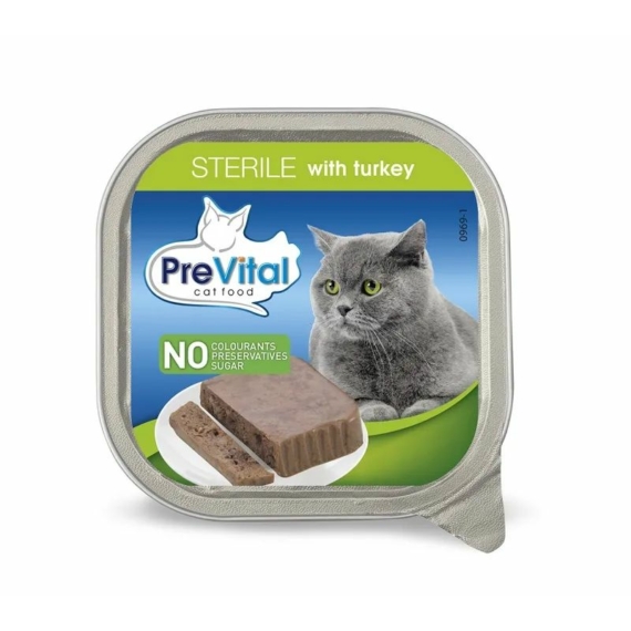 PreVital alutálka macska steril 100gr – konzerves macskaeledel