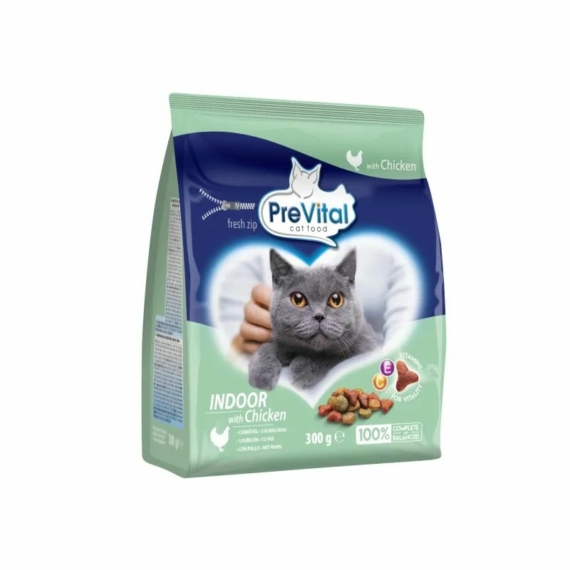 PreVital száraz Adult Indoor csirke 300gr – száraz macskatáp