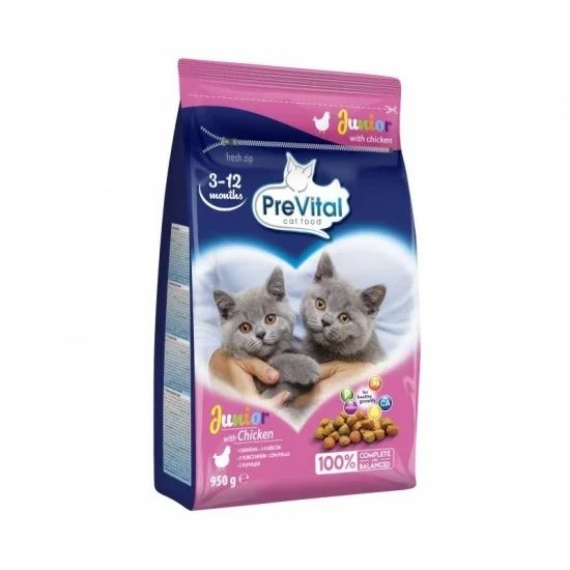 PreVital száraz Junior csirke 950gr – száraz macskatáp