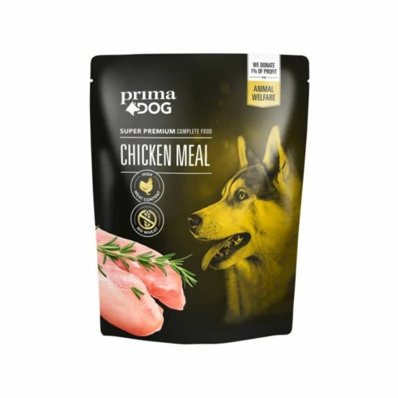 PrimaDog Chicken meal pouch 260g – konzerves kutyaeledel