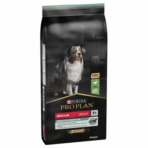 Pro Plan Medium Adult Sensitive Digestion Optidigest bárány 14kg – száraz kutyatáp