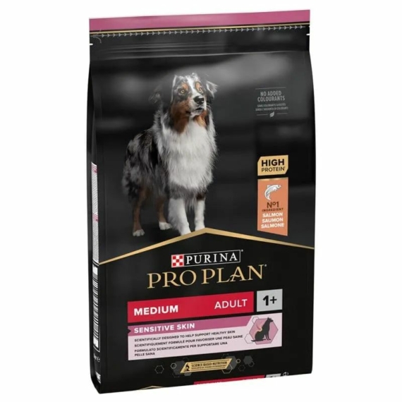 Pro Plan Medium Adult Sensitive Skin Optiderma 14kg – száraz kutyatáp