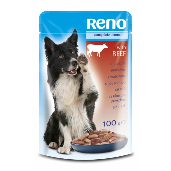 Reno alutasak Kutya marha 100gr – konzerves kutyaeledel