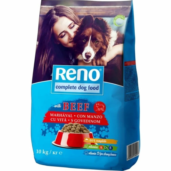 Reno Száraz Kutya marha 10kg – száraz kutyatáp