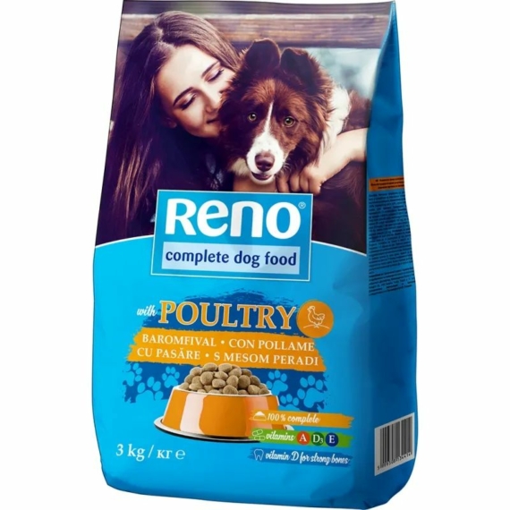 Reno Száraz Kutya szárnyas 3kg – száraz kutyatáp