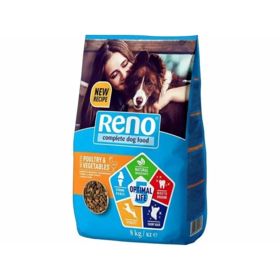Reno Száraz Kutya szárnyas 8kg – száraz kutyatáp