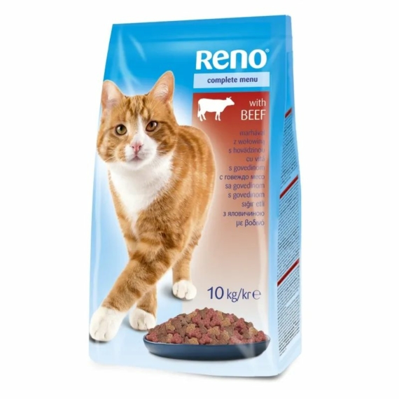 Reno Száraz Macska marha 10kg – száraz macskatáp