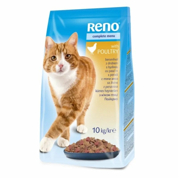 Reno Száraz Macska szárnyas 10kg – száraz macskatáp