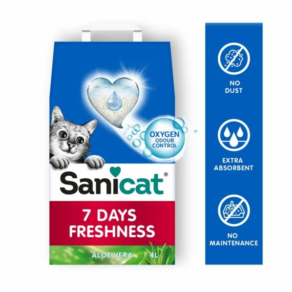 Sanicat macskaalom 7days Freshness Aloe Vera attapulgit 4l – macskaalom