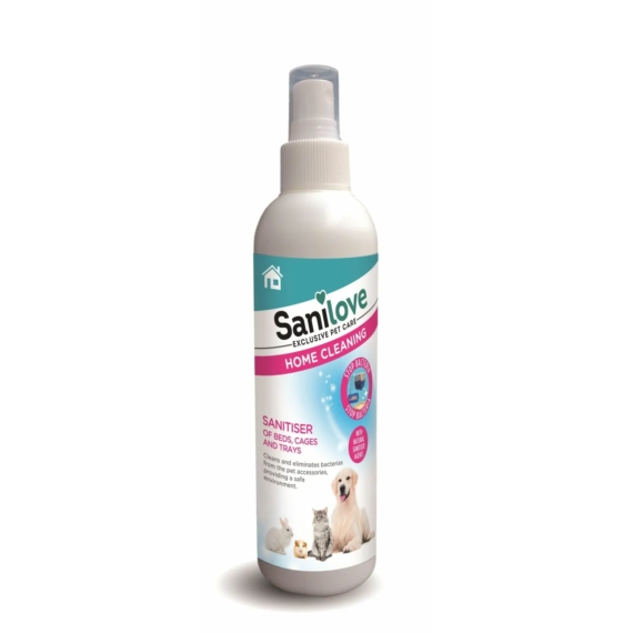 Sanilove Tisztítószer fekhelyre, szállítóra és alomtálcára, 250ml