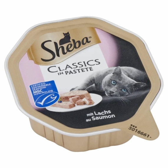 Sheba Alutálca Lazac 85gr – konzerves macskaeledel