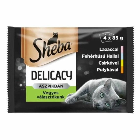 Sheba alutas 4-pack mix 4*85g – konzerves macskaeledel