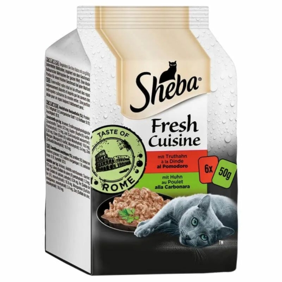 Sheba Mini 6x50g Fresh cuisine Rome – konzerves macskaeledel