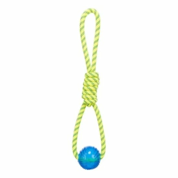 Trixie Aqua labda kötéllel 6x40cm – kutyajáték