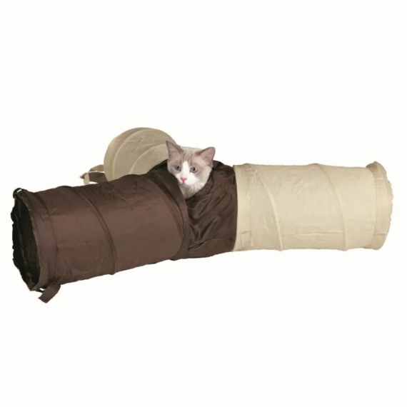 Trixie Bújócső Macskának 3*22*50cm Bézs/Barna