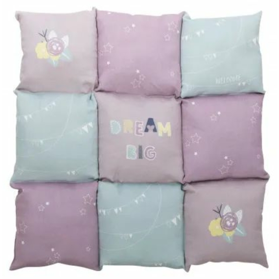 Trixie Fekhely Több Lapból Álló Patchwork Junior 60x60cm Világoslila/Menta/Pink