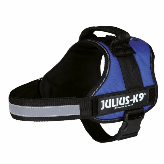 Trixie Hám Julius-K9 Powerharness, 0/M–L: 58–76 cm/40 mm, blue