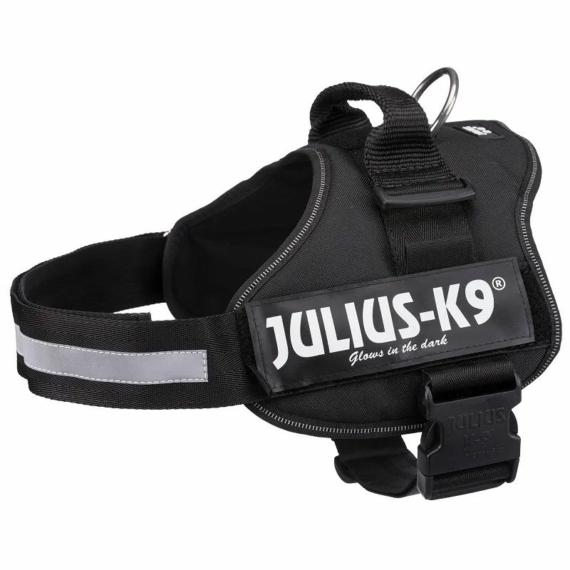 Trixie Hám Julius-K9 Powerharness, 1/L: 66–85 cm/50 mm, black