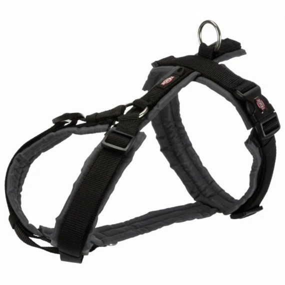 Trixie Hám Prémium Trekking L 70-85cm/25mm fekete/grafit