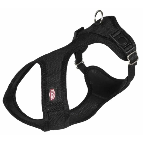 Trixie Hám Túrázáshoz Comfort Soft  XXS–XS: 28–40 cm/15 mm, fekete
